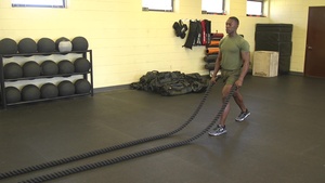 Rope Alternating Wave with Split Squat