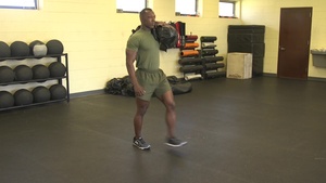 Sandbag Balance Step Lunge