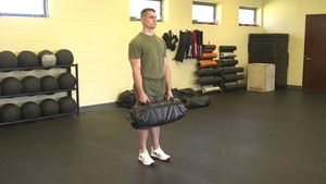 Sandbag Rotational Lunge