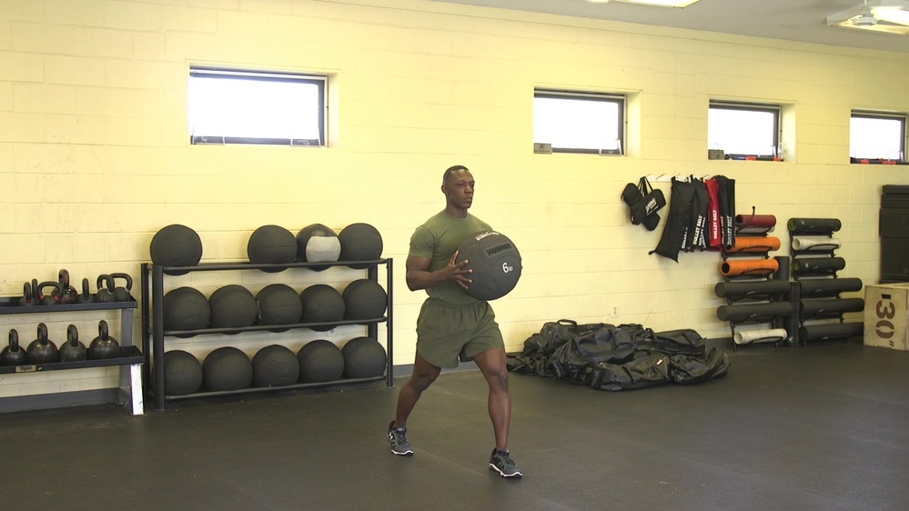 DVIDS Video Split Squat with Med. Ball Slam