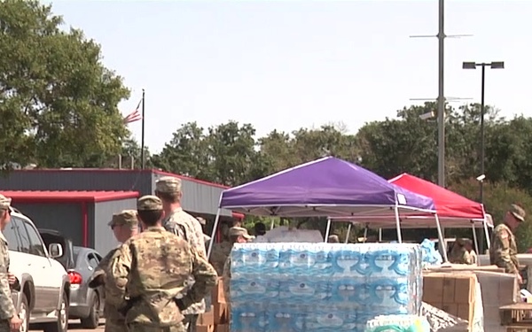 Oklahoma National Guardsmen support the Texas National Guard with Hurricane Harvey relief