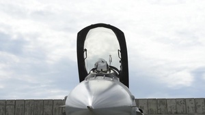 F-16's Prepare to Take Off