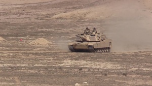 U.S. Army Abrams tanks maneuver at Exercise Bright Star 2017