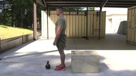 Kettlebell Pistol Box Squat