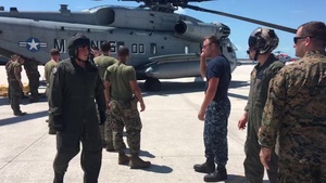 26th MEU Marines offload relief supplies in Key West