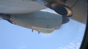Pacific Airlift Rally 2017 view out of C-130J Super Hercules window