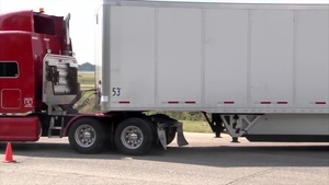Trucks leaving Maxwell AFB with Hurricane Relief Supplies - 14 Sept 2017