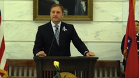 Arkansas Representative Trevor Drown Addresses Those in Attendance at POW MIA Recognition Day Ceremony, Governor Proclamation