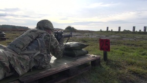 B Co 1-125 IN Conducts M16/M4 IWQ (Weapons Qualification) in Denmark at Viking Star 2017