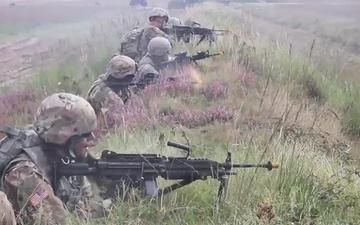 Michigan National Guard Soldiers Conduct Live Fire Exercise in Sennelager, Germany