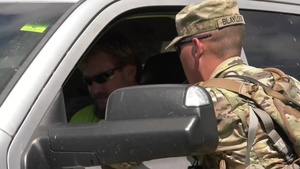 B-Roll: Red Arrow Soldiers conduct traffic control point operations