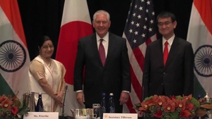 State Department Officals Meet with Indian External Affairs Minister and Japanese Foreign Minister