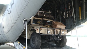 821st Contingency Response Group Airmen Stage Relief Supplies