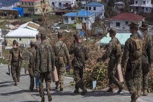Marines assist in hurricane relief