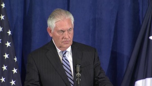 Secretary Tillerson holds a press availability, at the Palace Hotel, in New York City