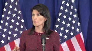 U.S. Ambassador Nikki Haley U.N. press briefing