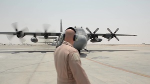 746th EAS performs an aeromedical evacuation with the 379th EAES
