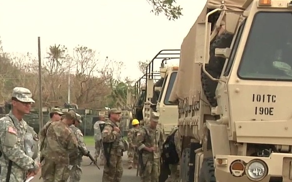 Puerto Rico National Guard aids PRPD at Gas Stations