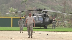Puerto Rico National Guard brings food and water to Jayuya