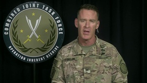 Inherent Resolve Spokesman Briefs Reporters