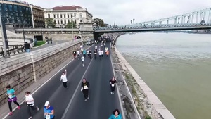 “NATO Run” in Budapest, Hungary (B-ROLL)