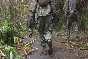 U.S. Marines, Sailors join efforts with local residents to clear roads in Puerto Rico