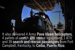 Travis C-5M Provides Hurricane Relief