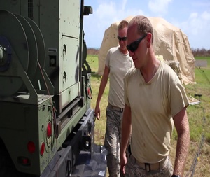 Air National Guardsmen operate & maintain mobile air traffic control in St. Croix