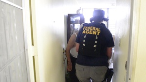 Coast Guard Delivers Supplies to a Residence for Elderly Puerto Rican Citizens