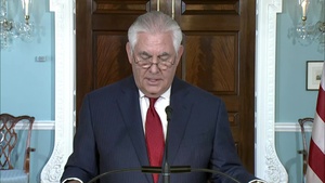 Secretary of State Tillerson Delivers a Statement