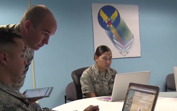Airmen discuss the Continuum of Learning