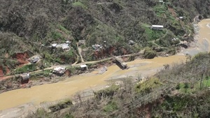Rotary wing aerial view San Juan to Ponce