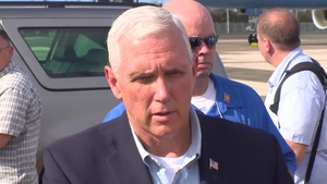 Vice President Mike Pence Arrives in Puerto Rico