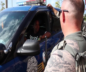 National Guard security forces members instate antiterrorism measures alongside VIPA Police