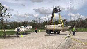 Response crews remove vessels displaced by Hurricane Irma in Florida waterways