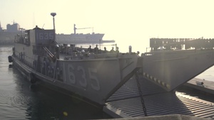 Marines, Sailors load LCUs following Fleet Week B-Roll