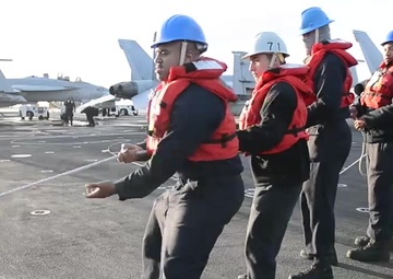 USS Theodore Roosevelt Conducts a Replenishment-at-Sea