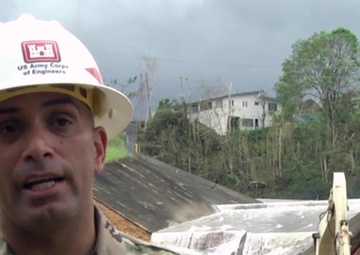 The U.S. Army Corps of Engineers at Guajataca Dam 9 Oct. 2017