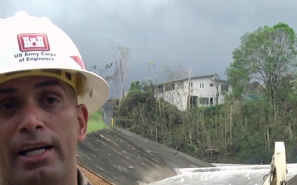 The U.S. Army Corps of Engineers at Guajataca Dam 9 Oct. 2017
