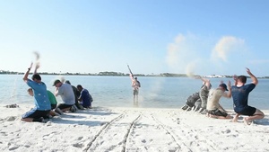 Air Commandos participate in a Go Ruck Challenge