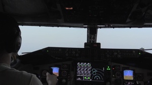 KC-135 refuels U.S. and Belgium fighters