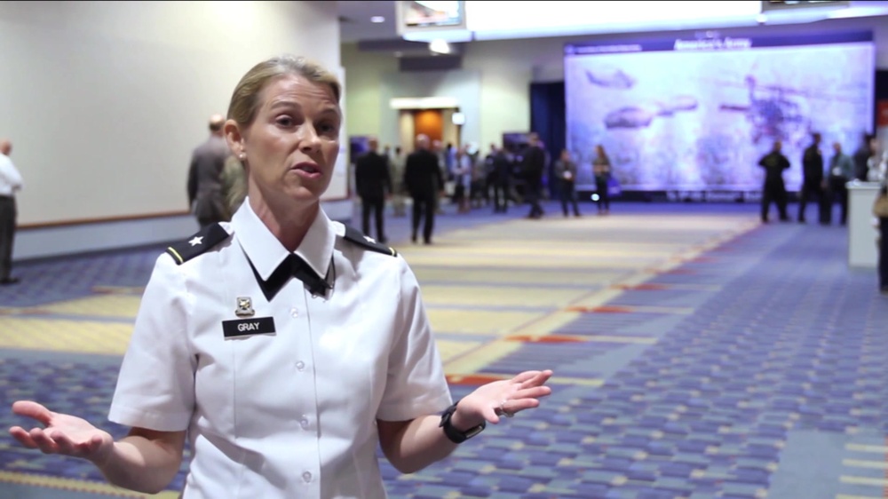 DVIDS - Video - Brig. Gen. Leela Gray Interview at 2017 AUSA conference