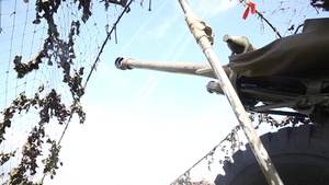 U.S. and British forces fire artillery for Bold Alligator