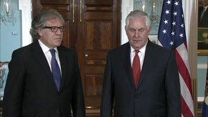 Secretary of State Rex Tillerson meets Luis Almagro, Secretary General of the Organization of American States