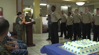 U.S. Navy 242nd Birthday cake cutting ceremony