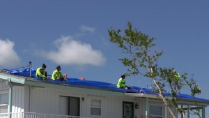 Blue Roof Work in Big Pine Key, Florida