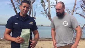 USCG, FEMA demonstrate how to properly prepare a Meal Ready to Eat