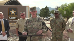 WSMR Garrison Commander talks about Exercise turned real world event.