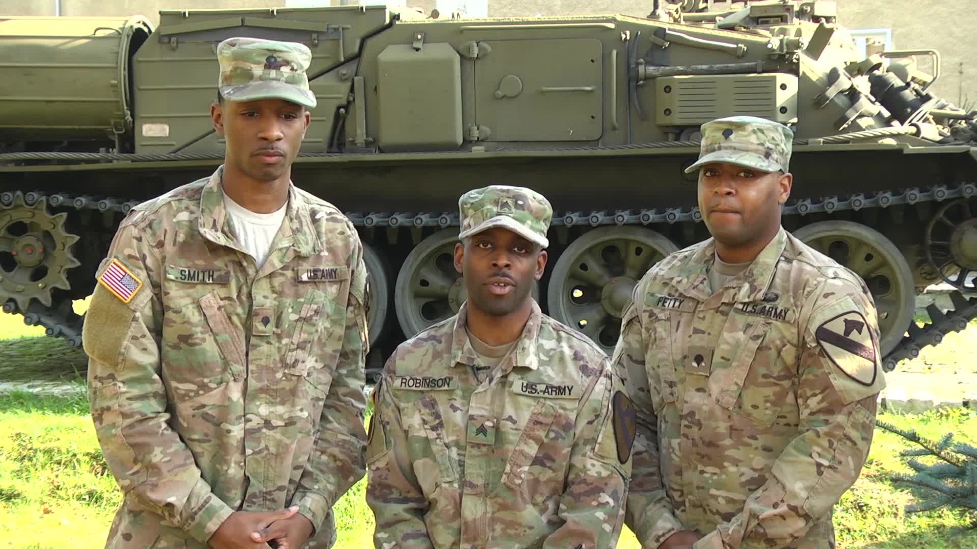 SPC Smith, SGT Robinson, SPC Petty KC Chiefs v Denver Broncos Shout out from Zagan, Poland.