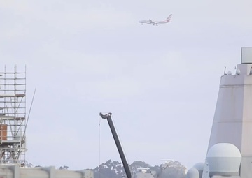 USS Anchorage Departure - Dawn Blitz 2017